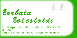 borbala bolcsfoldi business card